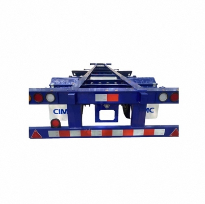CIMC 3 แอ็กซ์ / 2 แอ็กซ์ 20FT / 40ft คอนเทนเนอร์ Skeleton Semi Trailer