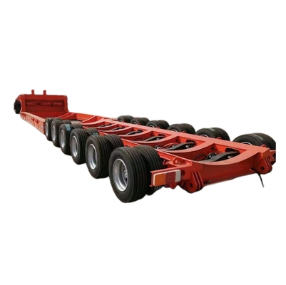 ICMC 3-Axis 60 T 80 120 ตัน Semi-trailer ที่นอนต่ําพร้อมเครื่องขับขี่ 28 ตัน