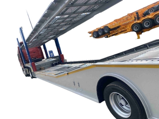 CIMC Factory Direct Quality Stainless Steel 2 Axle 8-9 Load รถขนส่งรถยนต์ ขนส่งรถยนต์