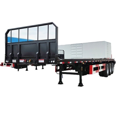 แอฟริกา Heavy-Duty Fatbed Semi Trailer: ออกแบบมาเพื่อการขนส่งภาระขนาดใหญ่และอุปกรณ์หนักอย่างมั่นคงและมีประสิทธิภาพ