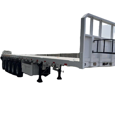 CIMC 5 แกน 40ft สายยืดยืดหยุ่น ยูฟอร์และตะขอช่วยจับสินค้า แทร็กเตอร์รถบรรทุก Flatbed