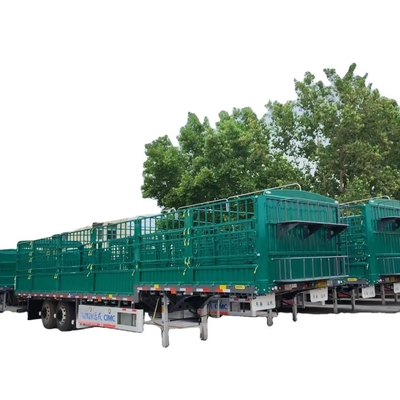 CIMC 3 แอ็กซ์ Fence Truck Cargo Semi Trailer จีนผู้จําหน่าย ขายตรง Fence Semi Trailer