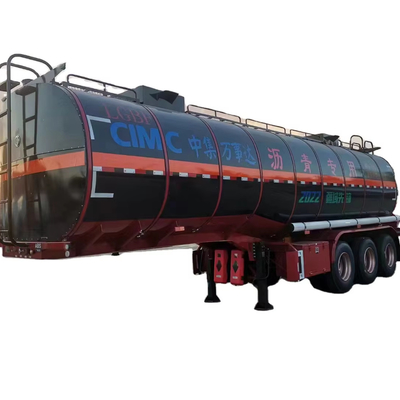 CIMC ราคาถูก 3 แกน สแตนเลสคาร์บอน 40KL 36cbms ถนนน้ํามันน้ํามันแอสฟัลต bitumen น้ํามันปาล์ม
