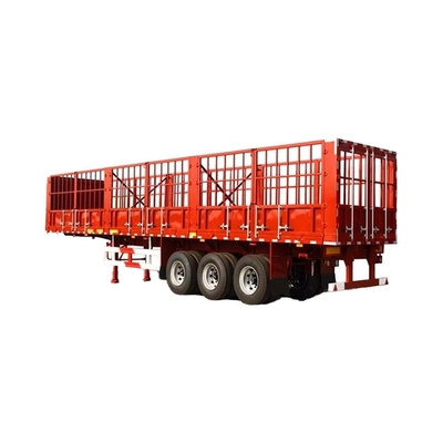 การออกแบบใหม่ Fence Semi Trailer สําหรับการขนส่งสัตว์หรือการขนส่งภาระหนัก