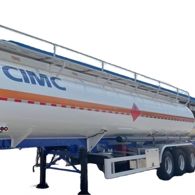 CIMC 3 แอ็กซ์ 8000L/5500L/7000L/7500L เบนซินและดีเซล 4 ส่วนออกแบบ 28 KL เหล็กน้ํามันถังไฮดรอลิก รถยนต์