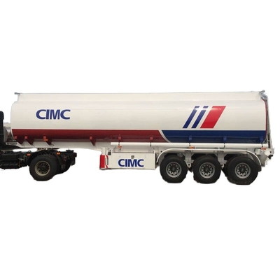 CIMC กระบวนการล่าสุดเหล็กความแข็งแรงสูง ถังน้ํามันสามแกน