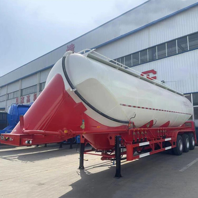 CIMC สแตนเลสสแตนเลสความเหนียวสูง คาร์บอนต่ํา 40cbms 3-axle W Shape Bulker Carrier ซีเมนต์ Semi-trailer