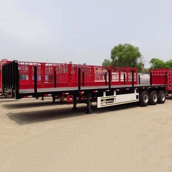 CIMC 3AXLES FLATBED SEMI TRAILER เครื่องติดรถยนต์