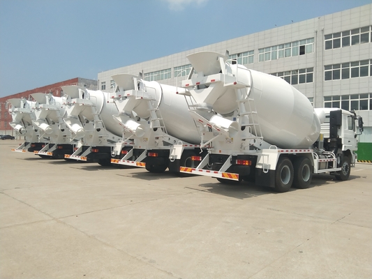 HOWO ไดเซล รถยนต์ 12 เมตรคิวบิค รถบรรทุกซีเมนต์ ขับส่งด้วยมือ ยูโร 2 6x4 รถบรรทุกเครื่องผสมคอนกรีต