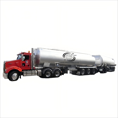 รถบรรทุกน้ํามัน B-Tank รถบรรทุกน้ํามัน Semi-Trailer ที่ได้รับการออกแบบมาเพื่อการขนส่งของเหลวอย่างปลอดภัยและมีประสิทธิภาพ