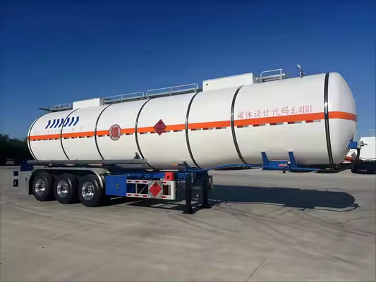 CIMC ก๊าซ LNG สแตนเลส พร้อมรถบรรทุก Cryogenic ห้องเดียวหรือ 2/4 แบบเลือก