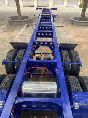CIMC 2 Axles Skeleton Semi Trailer การแก้ไขที่สมบูรณ์แบบสําหรับความต้องการการขนส่ง B2B