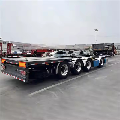 CIMC สแตนเลสความแข็งแกร่งสูง 2/3 แอ็กซ์ 20/30/40/45/48/53 ฟุต ถัง Twist Lock Skeleton Semi Trailer