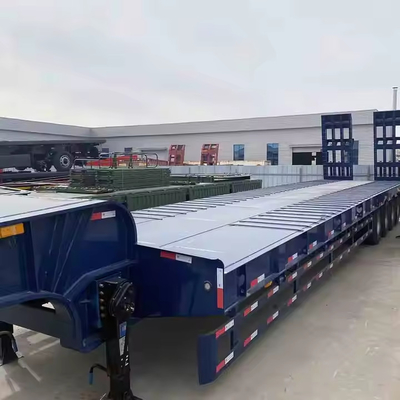60 ตัน ไฮดรอลิก ขยายได้ Lowboy Loader ล่างเตียง รถบรรทุก Semi Trailer 2-3 Axle Cargo & Utility Trailers