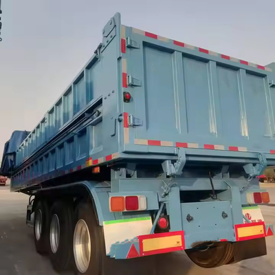 CIMC สแตนเลสความแข็งแกร่งสูง 3-Axis Dump Trailer Side Dump Semi-Truck ด้วยราคาโรงงาน รถบรรทุกพาณิชย์ รถบรรทุก