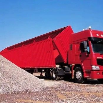 3-Axis Tipping Coal Mine Transportation Semi Trailer ออกแบบมาเพื่อการขนส่งที่มีประสิทธิภาพ การลดถ่านหินทราย