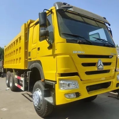 น้ําหนักรถยนต์โดยรวม 10-15T Sinotruck HOWO 6X4 รถบรรทุกขยะ