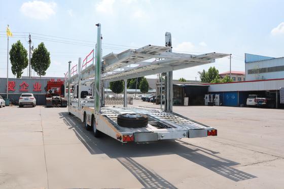 รถพ่วงกึ่งรถบรรทุกขนส่งรถยนต์ HDG เพลา SAF ระบบกันสะเทือนถุงลม ขา JOST Weichbro EBS สกรูยก